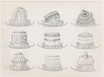 Designs for Tarts and Cakes by Antoine Careme by Marie Antoine Careme
